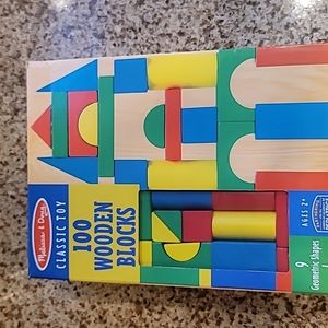 Melissa & Doug 100 Wooden Blocks